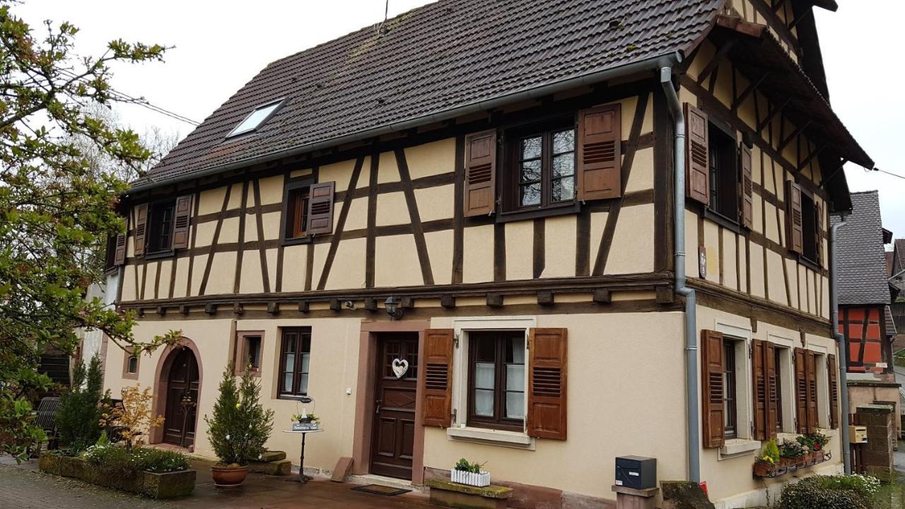 Gite Au Petit Ruisseau-Etage Et Combles-Maison Alsacienne 4 Personnes 4 Nuitees Minimum Langensoultzbach 外观 照片