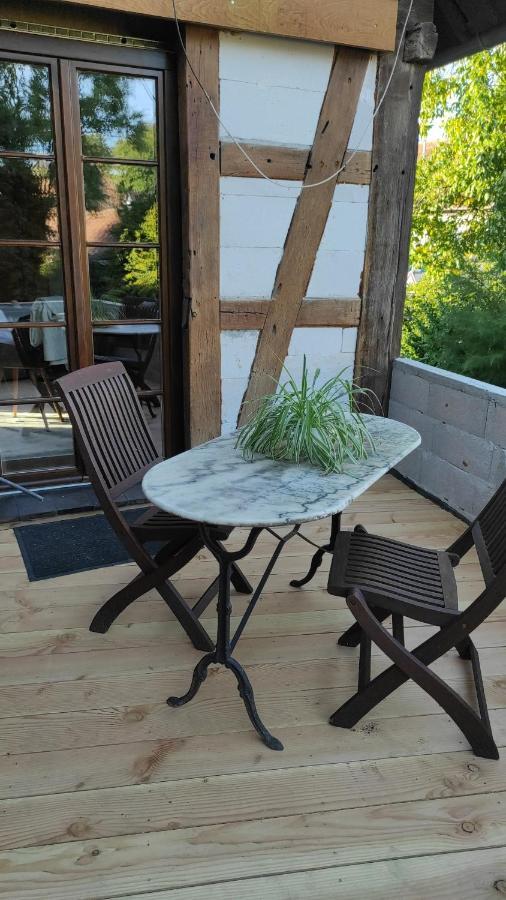 Gite Au Petit Ruisseau-Etage Et Combles-Maison Alsacienne 4 Personnes 4 Nuitees Minimum Langensoultzbach 外观 照片